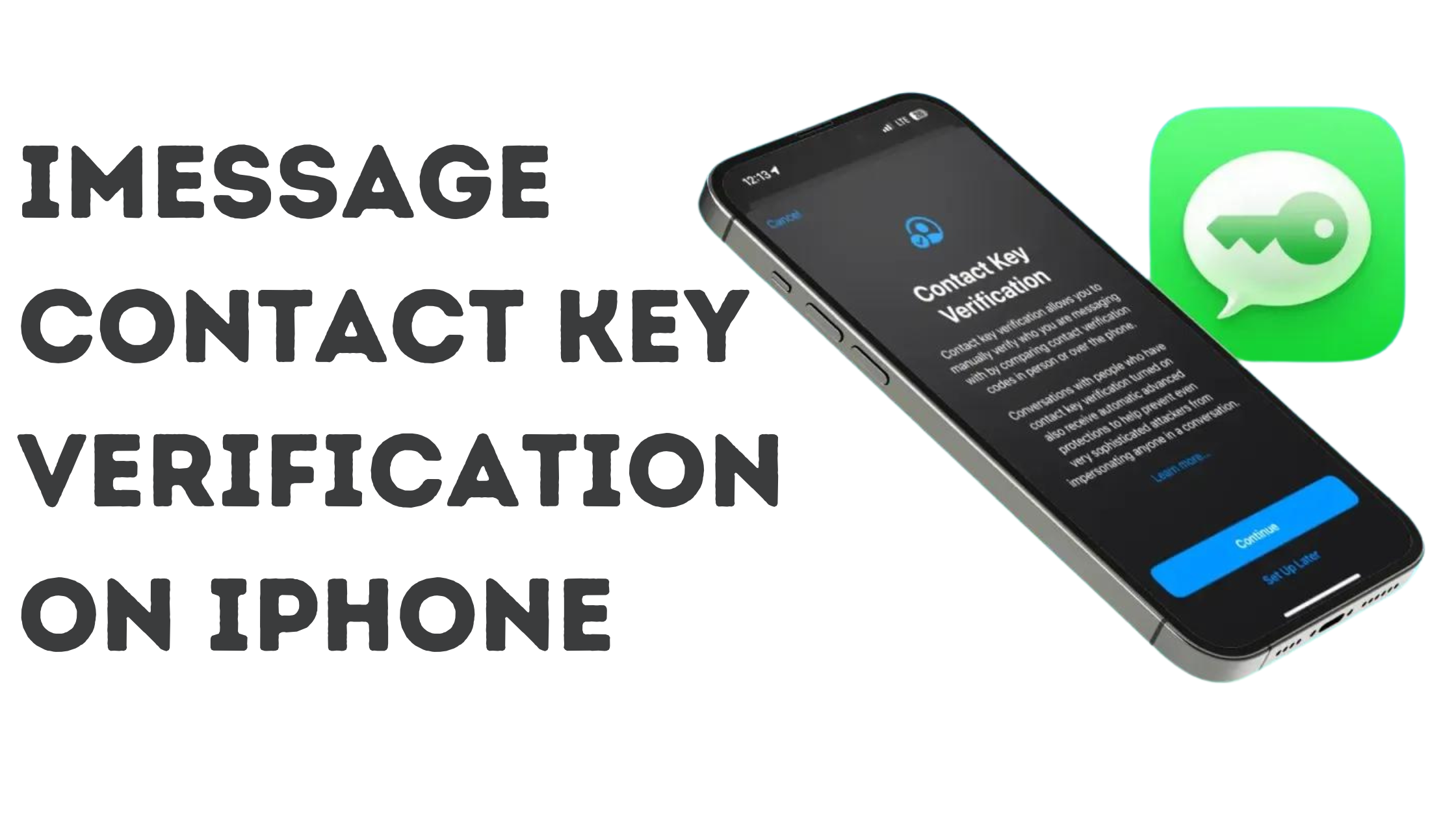 iMessage Contact Key Verification on iPhone